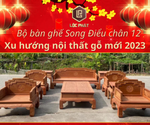 Bộ bàn ghế Song Điểu mới năm 2023